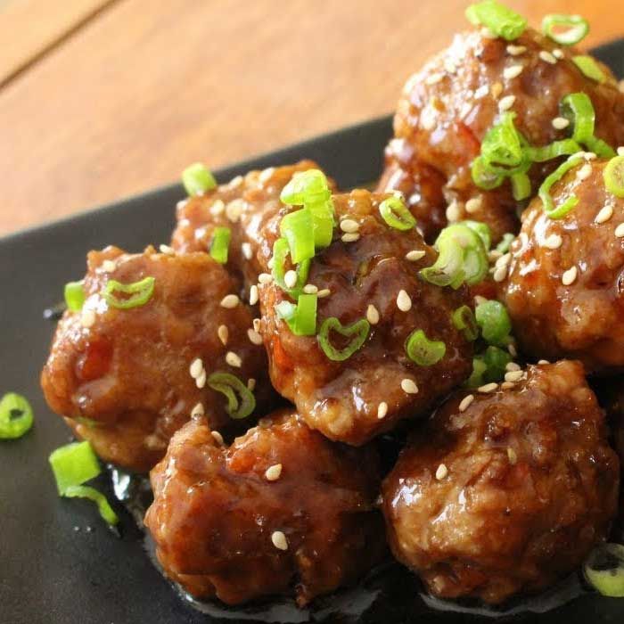 Albóndigas de cerdo estilo oriental